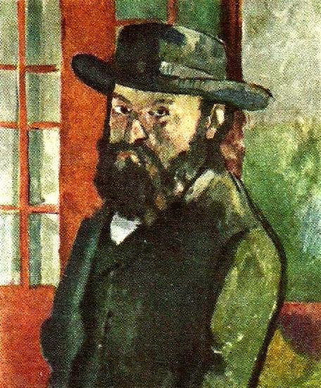 Paul Cezanne sjalvportratt France oil painting art